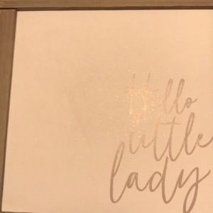 Hello little lady canvas picture from Hobby Lobby